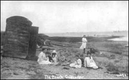 The Beach, Goldhanger with bathing hut