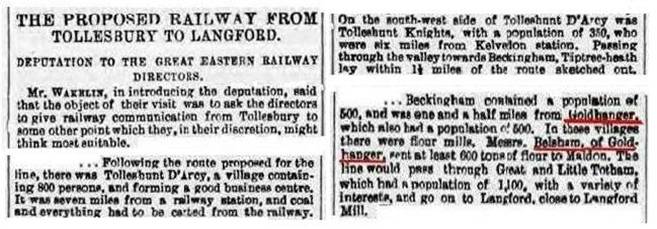 1890 - Railway from Tollesbury