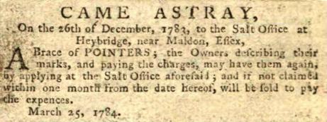 1784 - Chelmsford Chronicle - Friday 26 March