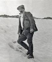 Ernest Mansfield in the snow