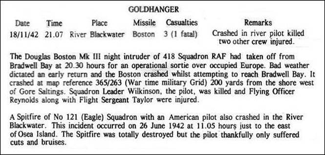 1942 - Essex Aviation Group letter